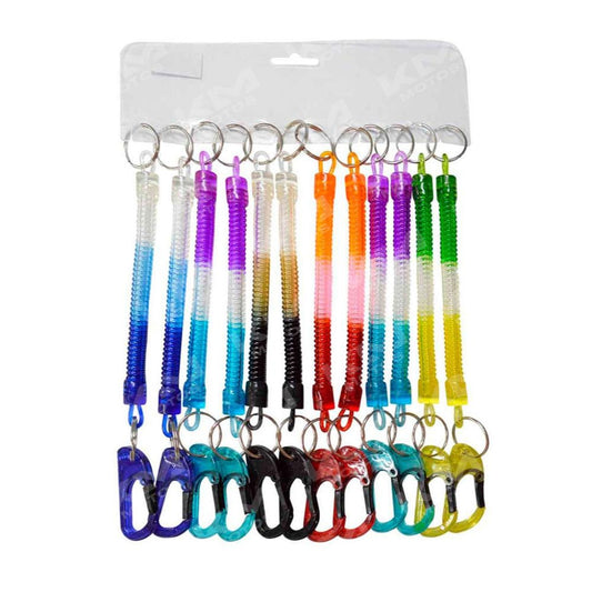 Llavero elástico multicolor de la marca Universal con diseño flexible y colorido, ideal para llaves y accesorios personales.