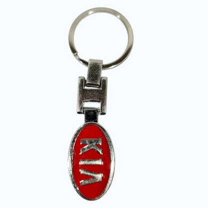 Llavero de metal con logo original de KMMOTOSHN, diseño de carro, para llaves y accesorios de automóviles.