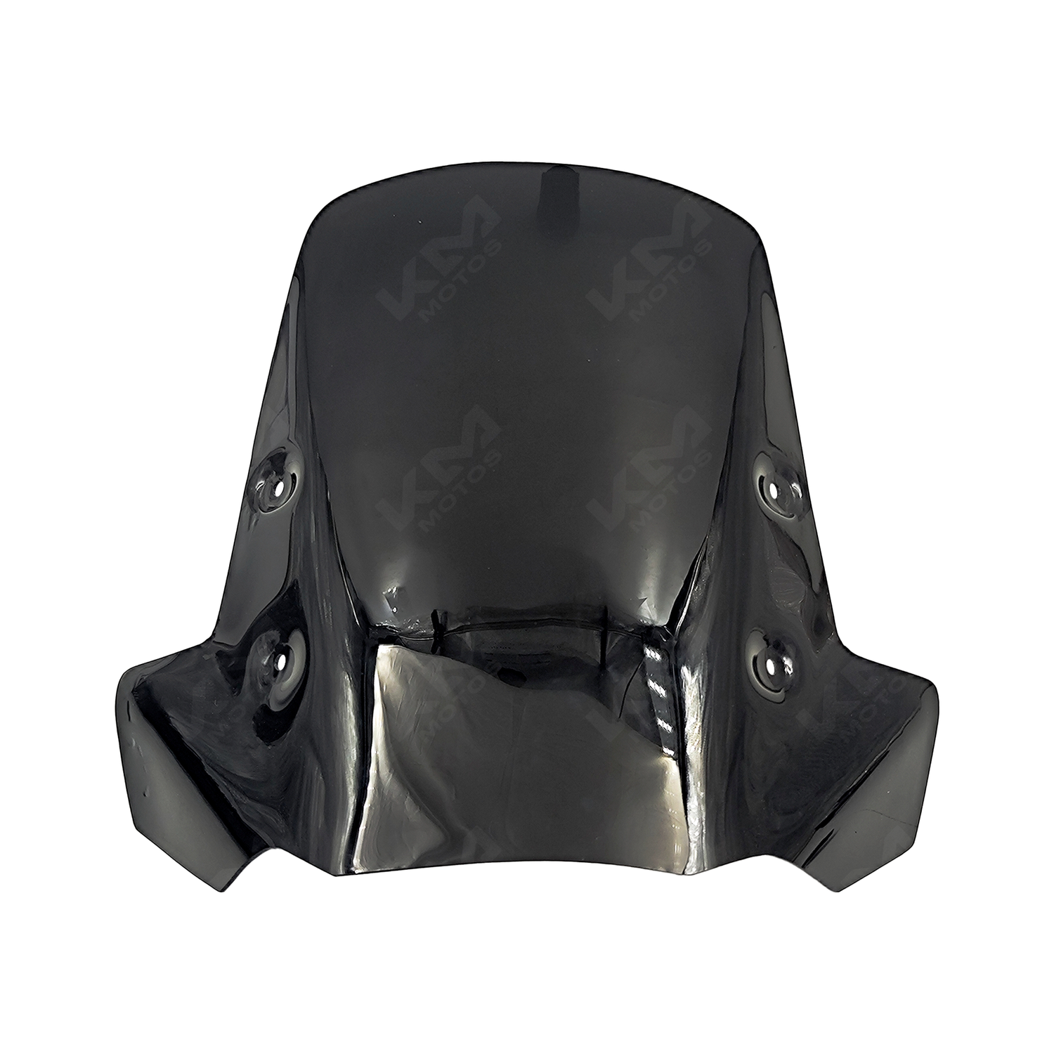 Visera universal para moto Navi negra de KM Motos, protección contra viento y debris en casco de motocicleta.