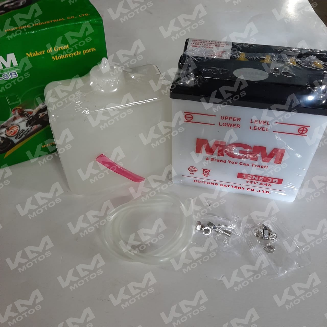 Batería 12N5-3B RT + ACIDO/YBR125,PS135,XTZ125,CRPTON,HONDA Wave,discovery 150/125,BOXER 150,PS150,XTZ150,NS125,RYDER HC-12,CRYPTON 110,SCOOTY Tvs,lucky 110,MX100