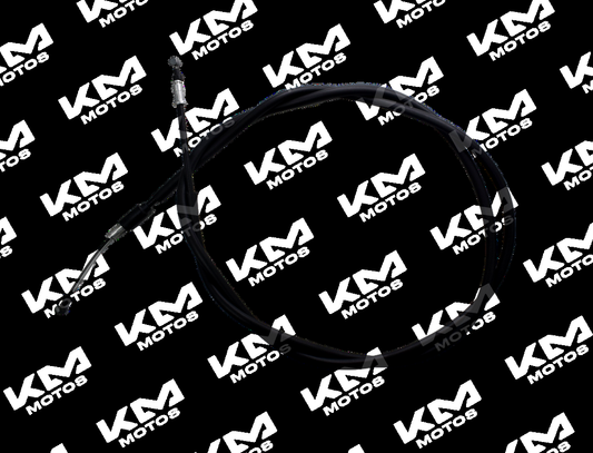 Cable de ahogador universal para Honda Navi, imagen mostrando el cable de shock con conexiones y acabado negro.