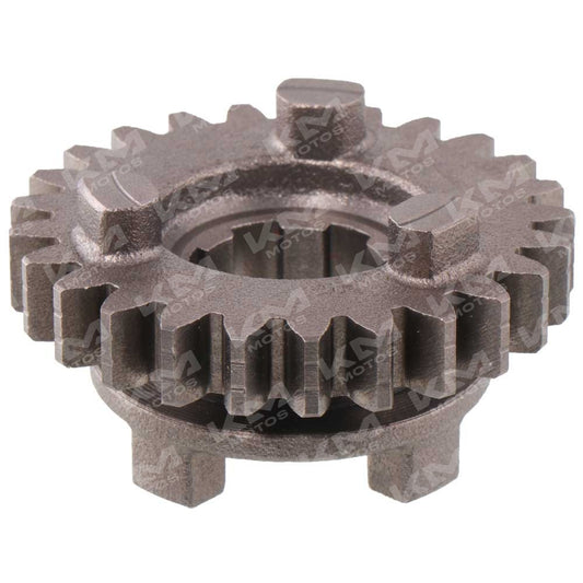 Engranaje de 3ra para motor CG125 STD, parte de la caja de cambios, compatible con marcas universales, visible en la imagen.