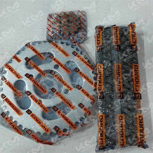 Kit de tracción para bicicleta de enduro, incluye engranajes de 48T y 14T, marca Universal, en color negro.