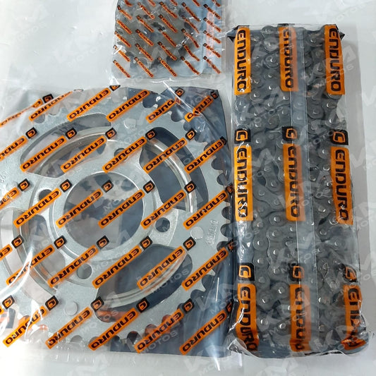 Kit de tracción para motocicleta Gya CG150 Enduro, arrastre de 45T y 15T, marca Universal, pieza de reparación y mejora.