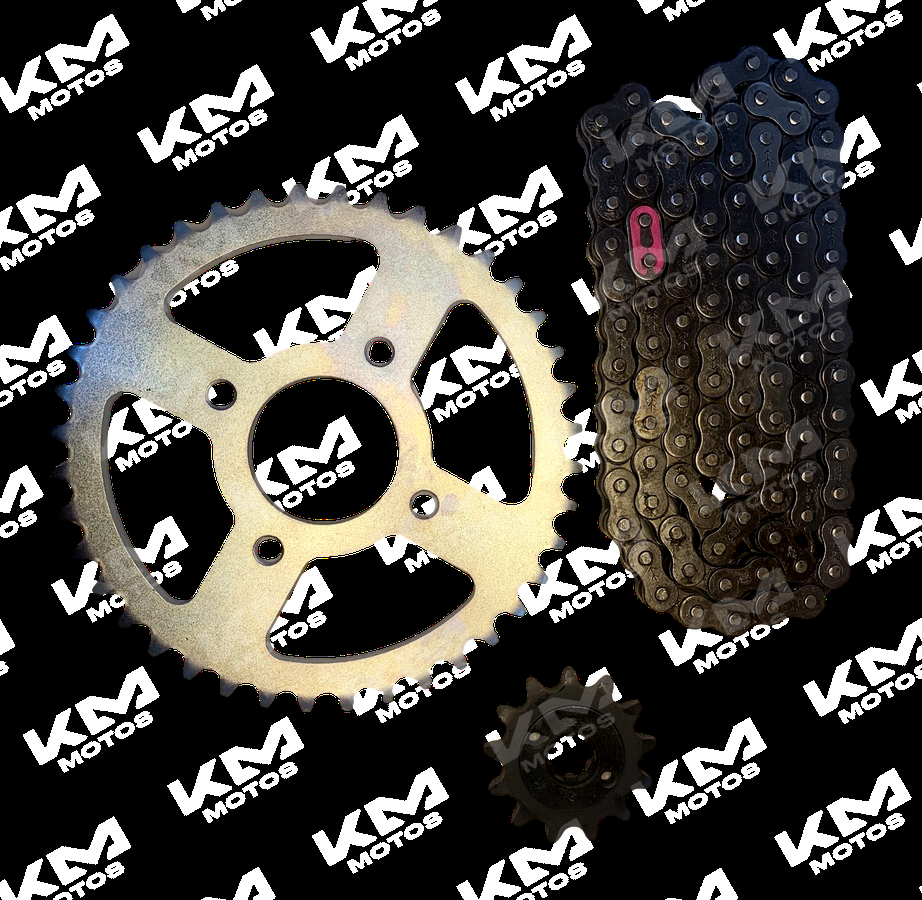 Kit de tracción Universal con engranajes de 43T y 15T para PS180, con 6 orificios, usado en maquinaria agrícola o industrial.