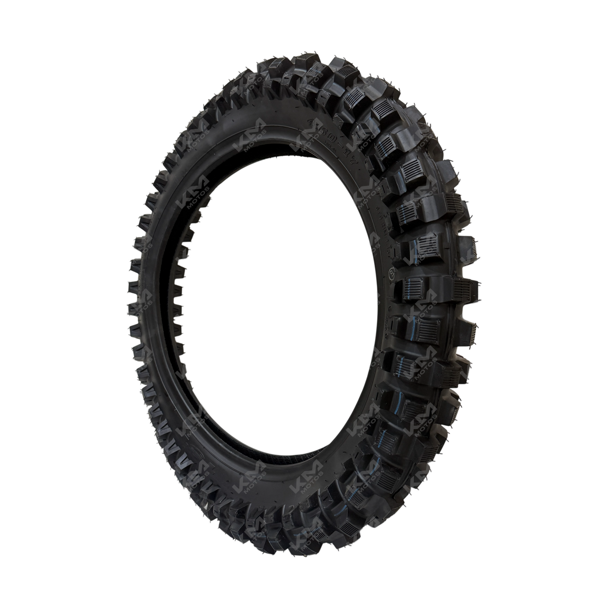 Llanta trasera de 4.60-17 para tractor KM Motos, neumático resistente con banda de rodadura para uso agrícola.