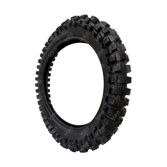 Llanta trasera de 4.60-17 para tractor KM Motos, neumático resistente con banda de rodadura para uso agrícola.