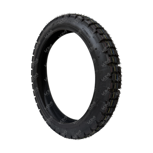 Llanta delantera doble propósito Diamond 3.00-17 Rod/Maxxis L8118 con banda de rodadura y diseño resistente para motocicleta.
