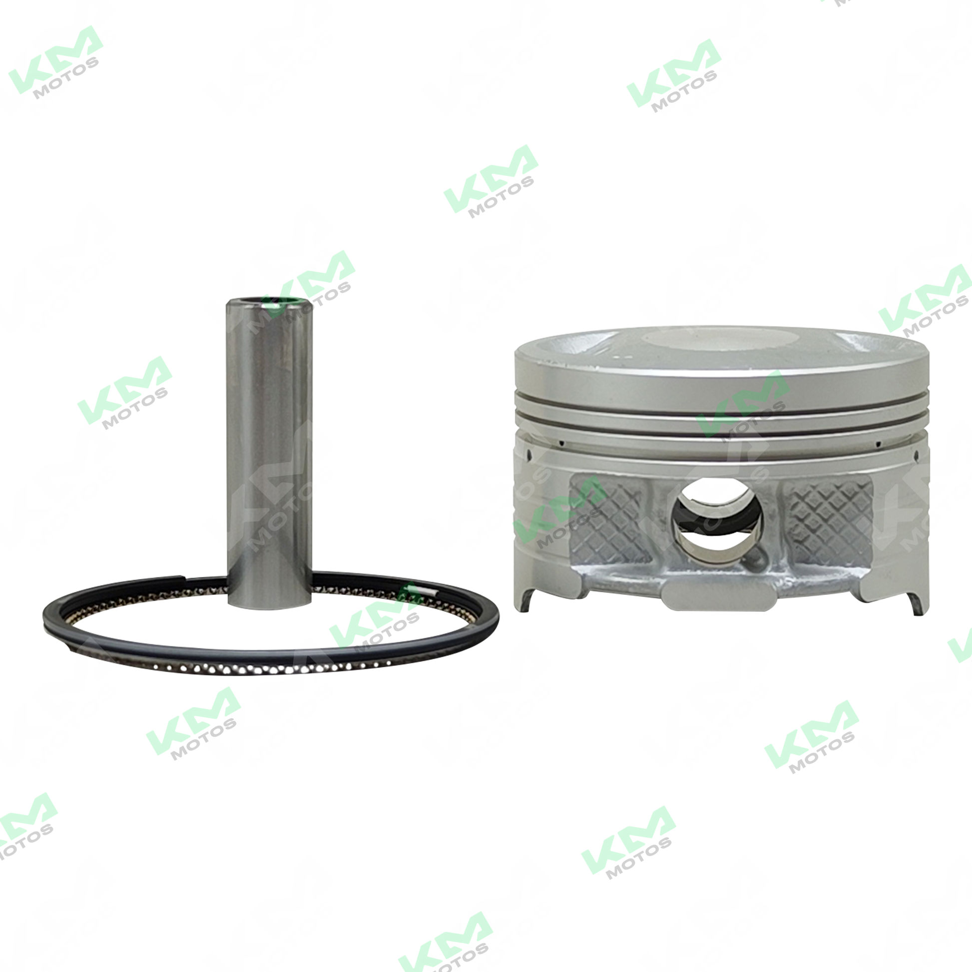 Kit de pistón original para ZX150L, DM150, FT150, CR1 y 150Z, visible en la imagen con componentes del kit.