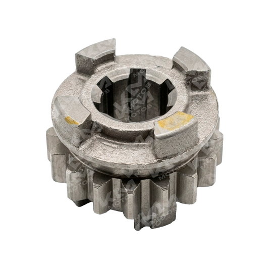 Engranaje de 3ra para motor GXT200 original, compatible con caja de cambio universal, parte metálica resistente y duradera.