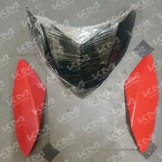 Cubierta de carena para Pulsar 135 con cachete de foco rojo, compatible con Silvin y foco, marca Universal.
