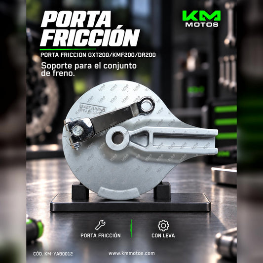 Porta fricción Universal para GXT200, KMF200 y DR200, mostrado en la imagen, con componentes metálicos y diseño funcional.
