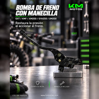 BOMBA DE FRENO DE METAL GXT/KMF/GXT200/KMF200/XM200/GYA200/UM200 (UNIVERSAL) (MANECILLAS) A/R