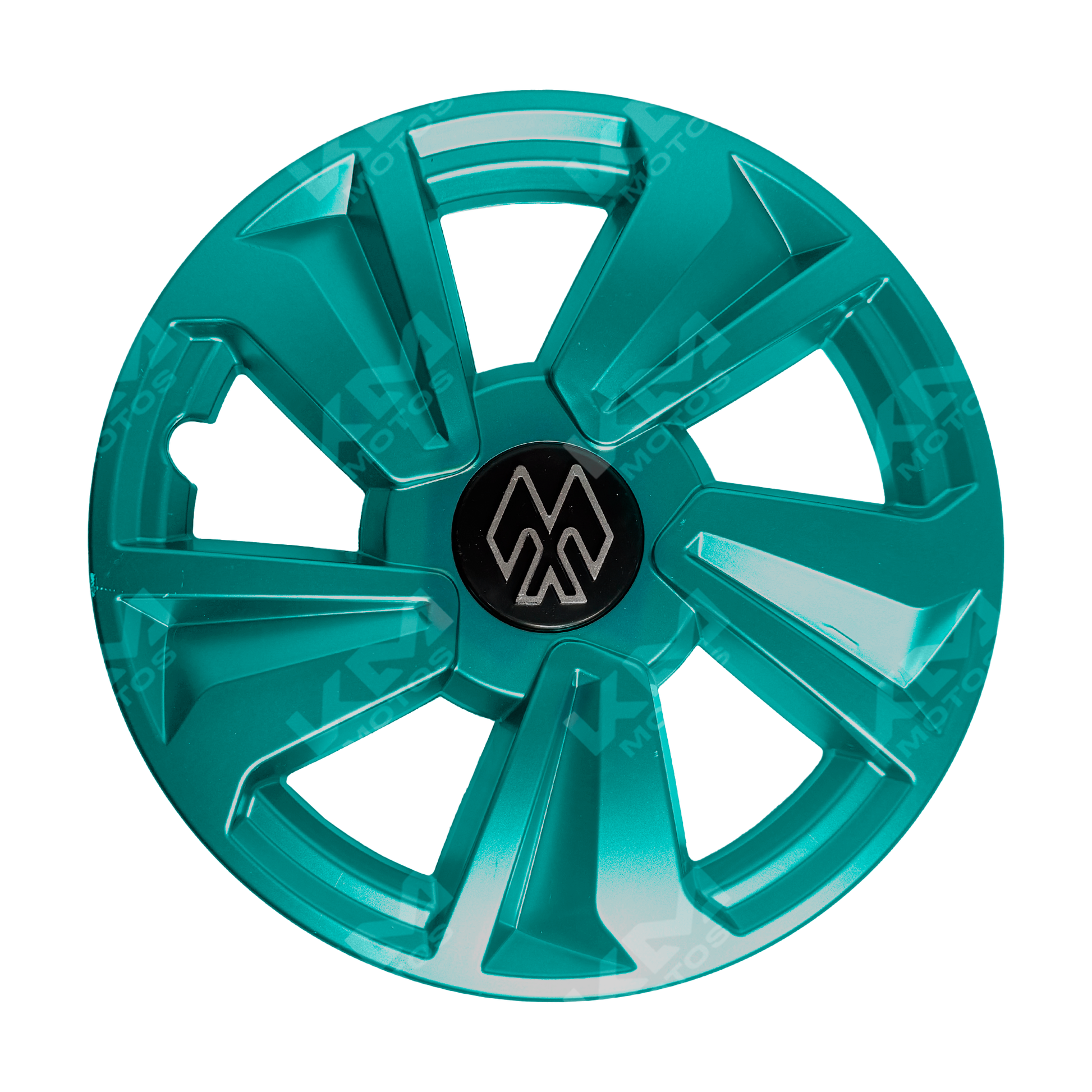 Copas de lujo para rincón mototaxi en color verde, marca KM Motos, con diseño elegante y acabado brillante.