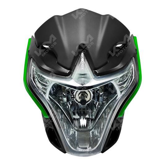 Carena completa verde KM Motos Carena 150Z/CR1, con detalles visibles y diseño integral para motocicleta.