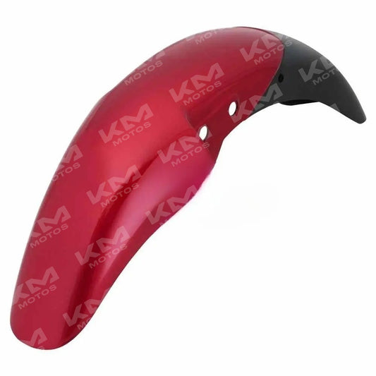 Guardafangos delantero para Pulsar 125NS en color rojo, compatible con PS135 y marca Universal, visible en la imagen.