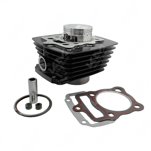 Pistón de cilindro para motos KM Motos, compatible con CG150, CR1, FT150, DM150, ZX150 y 150Z, parte inferior.