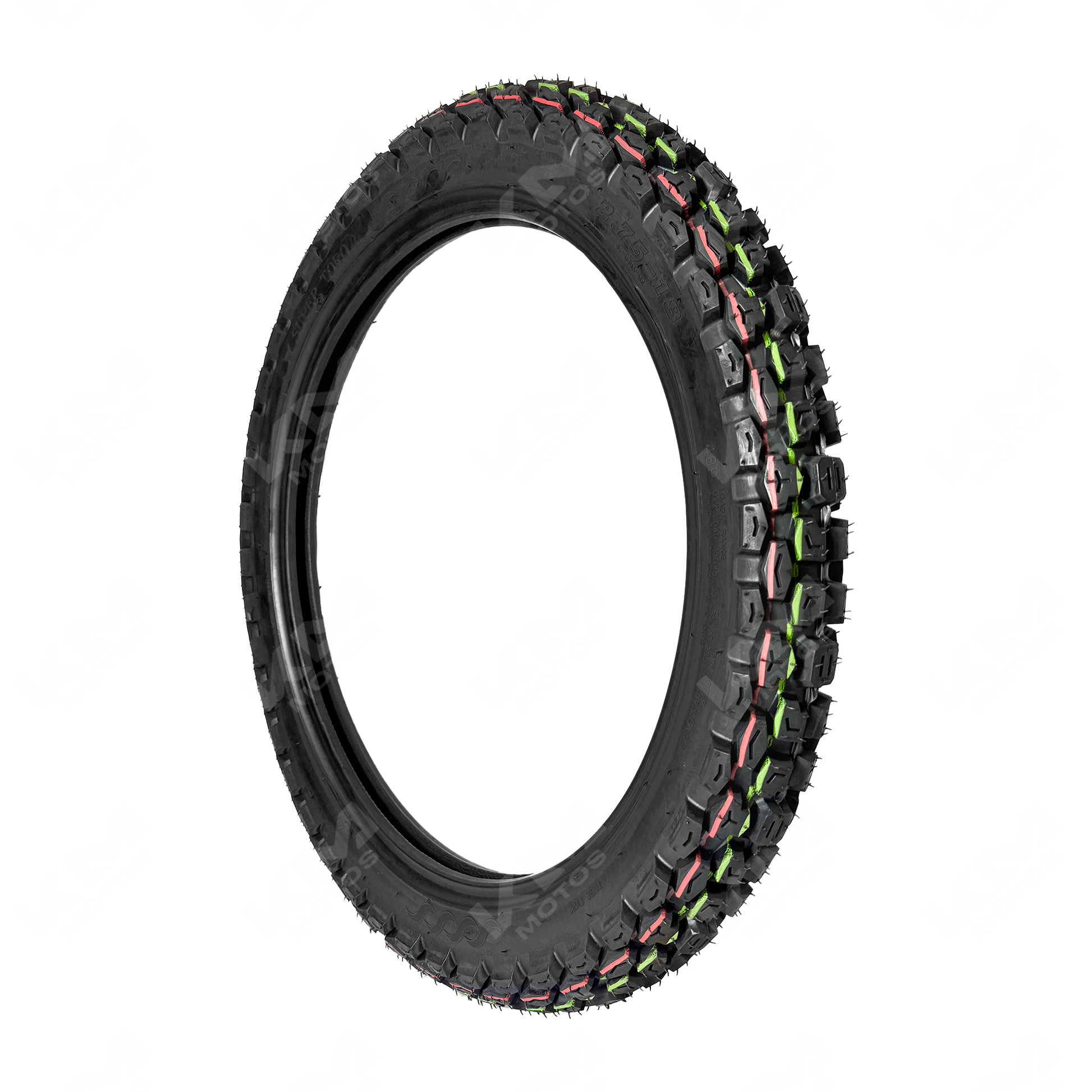 Llanta delantera 2.75-18 para semitractora Super Toro de la marca KMMOTOSHN, visible en la imagen.