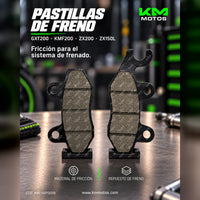 PASTILLA DE FRENO GXT200/KMF200/ZX200/ZX150L