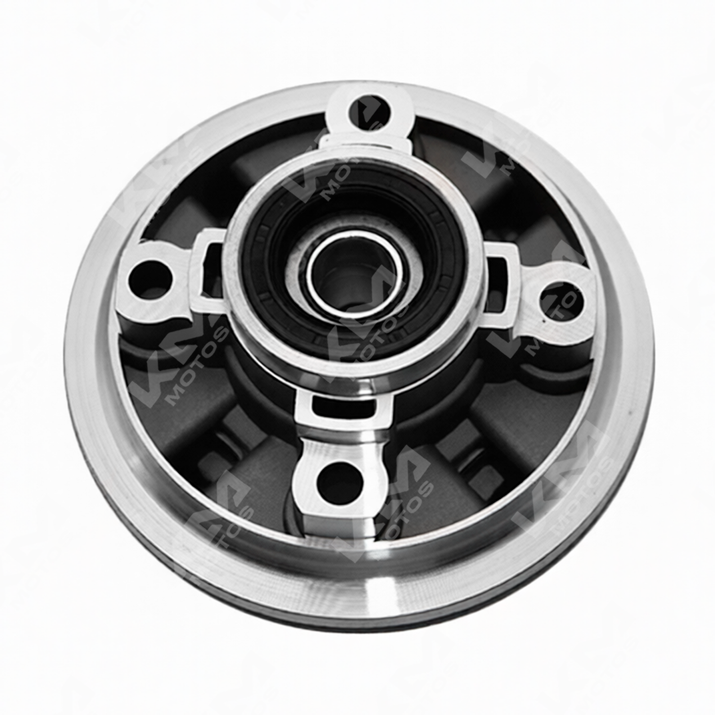 Porta cárter para moto Serpento 125 de KM Motos, compatible con YBR FT125 CR1 Z, en color crudo.