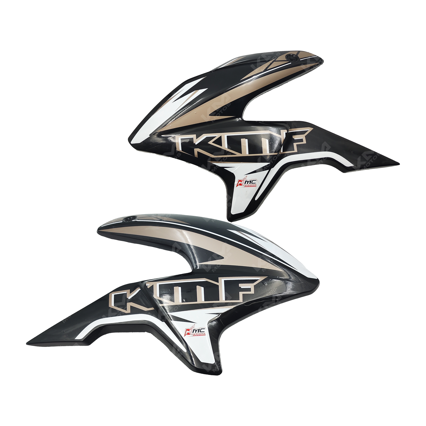 Cobertor de tanque negro Universal para ZX200L, ZX150L, KMF150L y KMF200L con stickers, protección y acabado resistente
