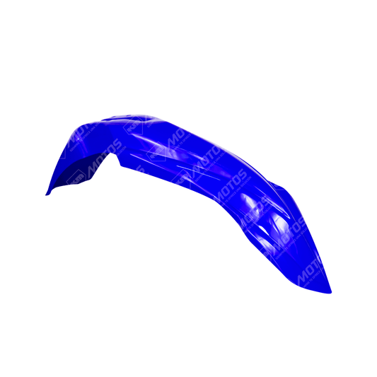 Guardafangos delantero azul universal para YZ250 y YZ450, protección y estilo para motocicletas off-road.