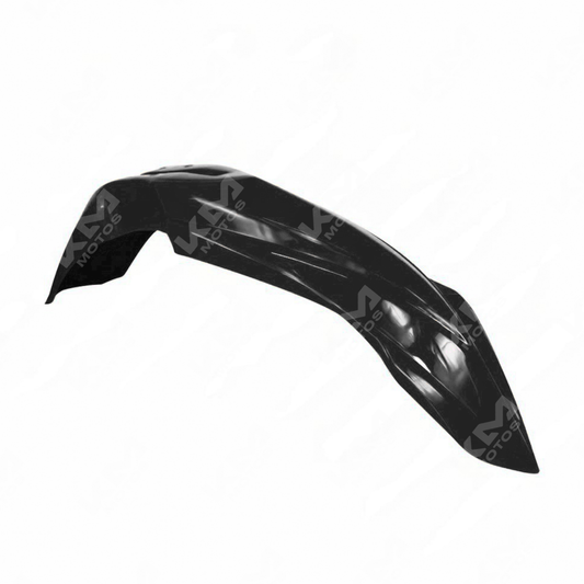 Guardafangos negro para YZ250/450, protección para motocicleta, material resistente y diseño compacto.