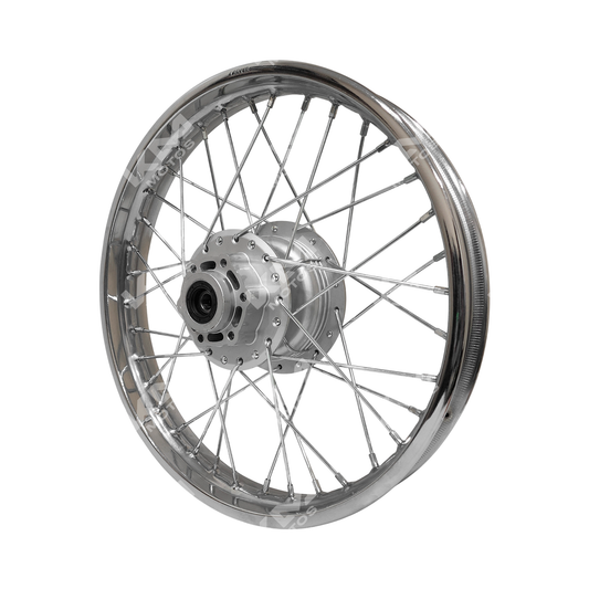 Repuesto de rin trasero para motocicleta GXT200/KMF200 de KM Motos, imagen de un componente de rueda trasera de moto.