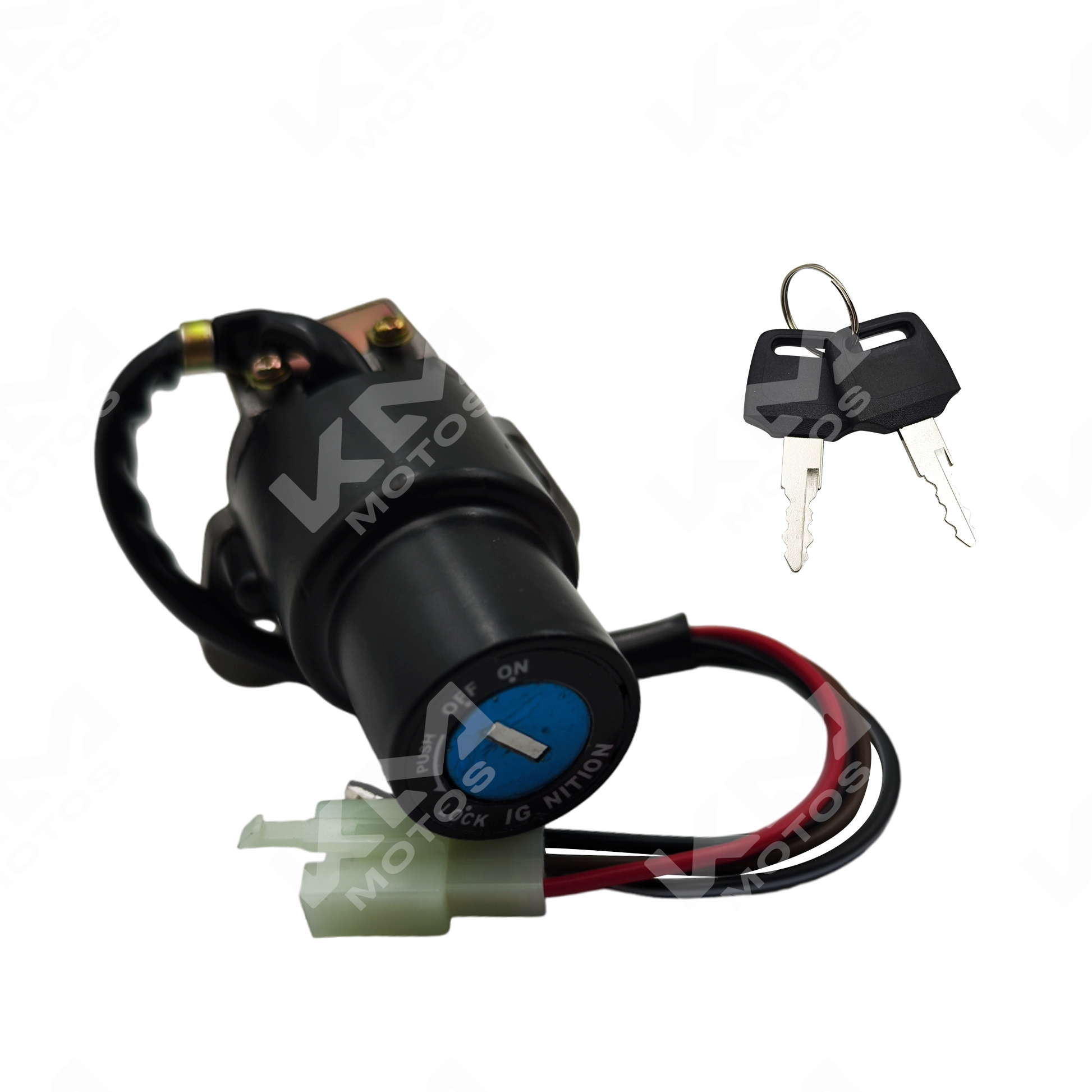 Interruptor de encendido y llave para motos KM Motos GYA/KMF200/SUPERMOTO/DT175, parte de encendido de motocicleta