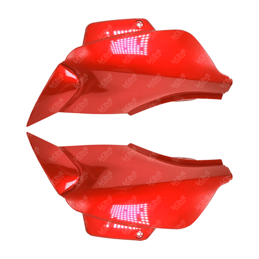 TAPADERAS LATERALES FT150 ROJO - KMMOTOSHN