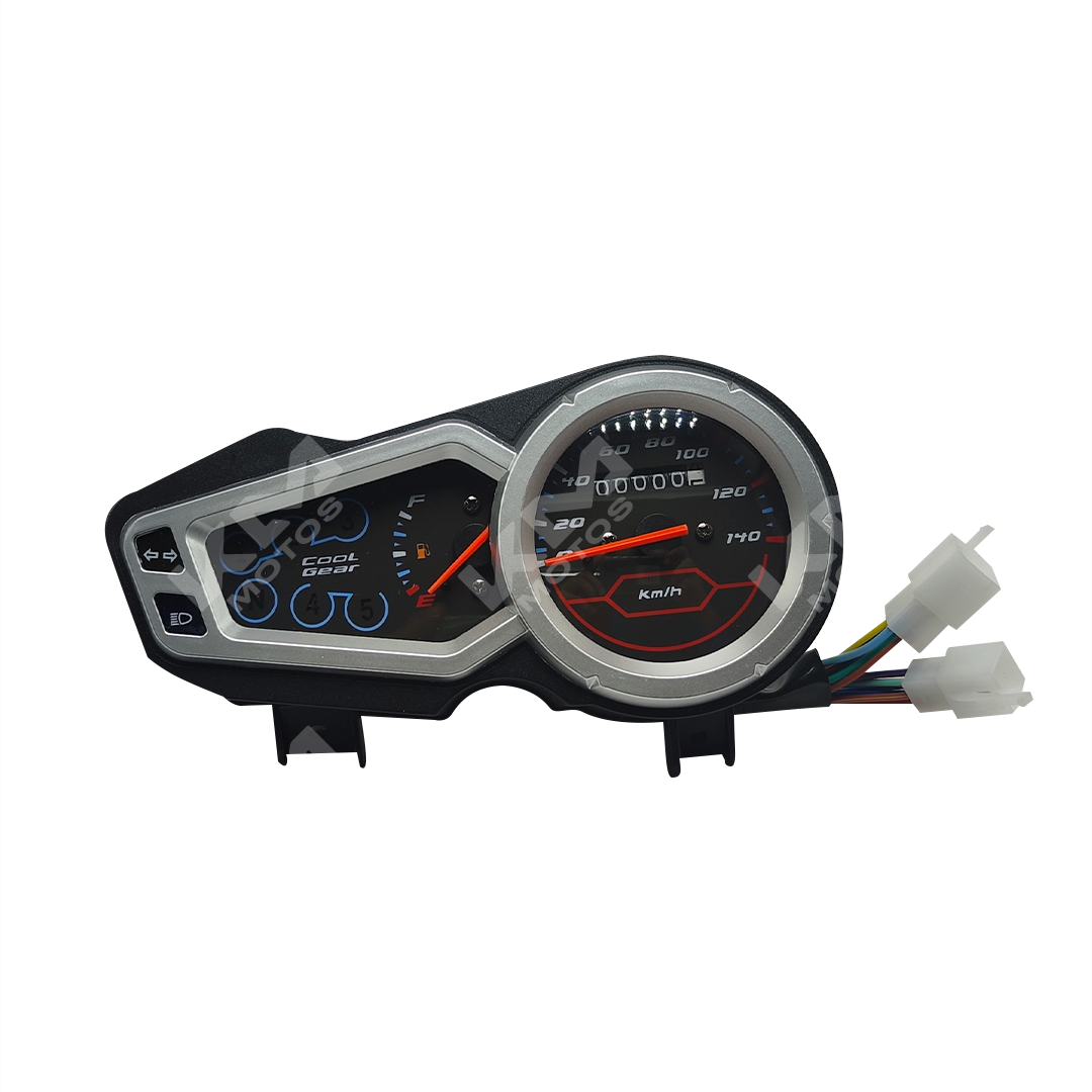 Tacómetro KM Motos ZX150L y ZX200L, muestra la medición del RPM en un panel fácil de leer.