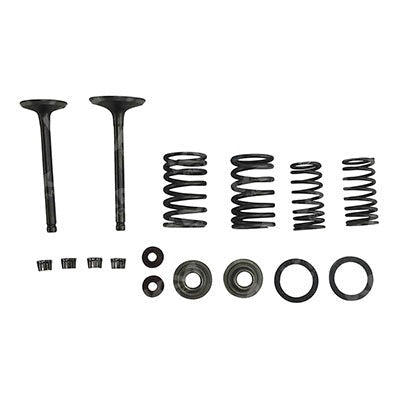Válvula de motor para motoneta 150, kit completo con componentes metálicos y sellos, para reparación y mantenimiento.