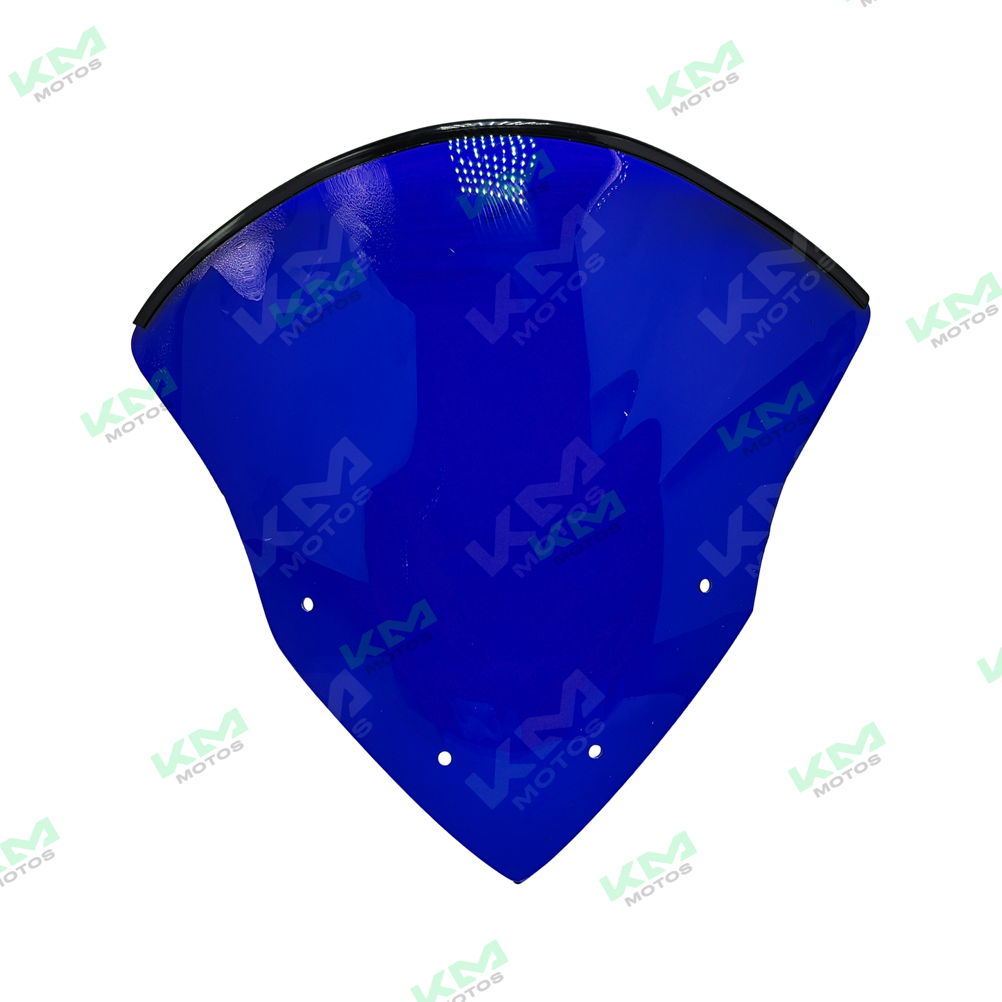 Visera de moto azul RS200, protección para cascos de motocicleta, con acabado resistente y diseño aerodinámico.