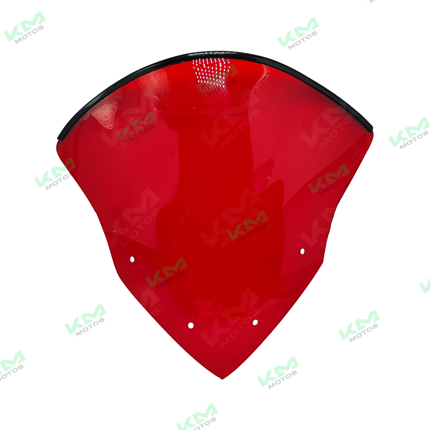 Visera roja para moto RS200, protección facial con diseño aerodinámico y ajustable, ideal para uso en motocicletas.