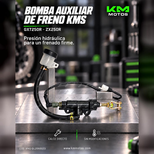 BOMBA DE FRENO AUXILIAR GXT250R/ZX250R KMS — KMS-DL25R0023 | KM Motos