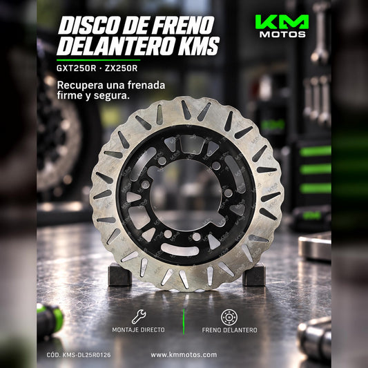 DISCO DE FRENO DELANTERO GXT250R/ZX250R KMS — KMS-DL25R0126 | KM Motos