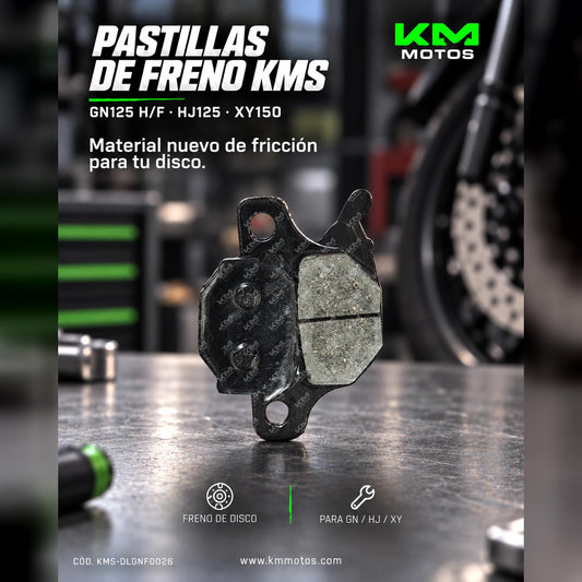 Pastillas de Freno GN125 H-F/HJ125/GN125/XY150 Kms — KMS-DLGNF0026 | KM Motos