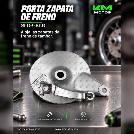 PORTA ZAPATA GN125-F/HJ125 KMS — KMS-DLGNF0055 | KM Motos