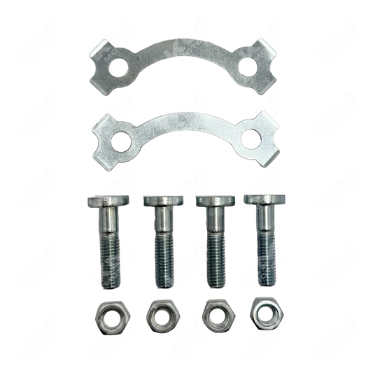 Tornillos de catarina KM Motos GN125-F/HJ125, tornillos resistentes para motocicletas, en color plateado.