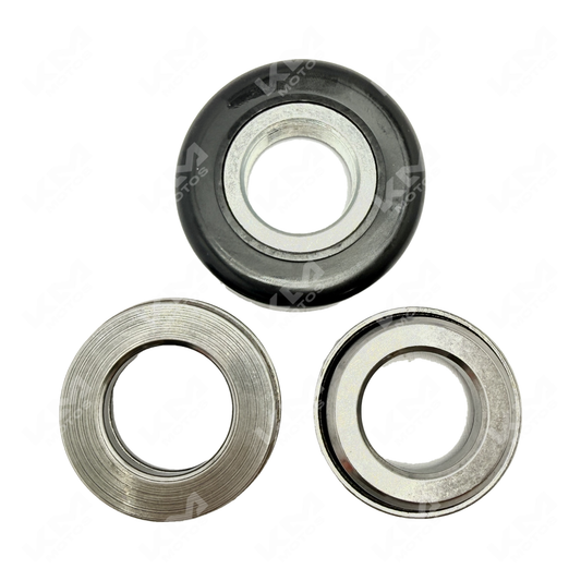 Cuna de acero para motocicleta GN125-F de KM Motos, resistente y diseñada para protección y soporte en uso de motocicletas.