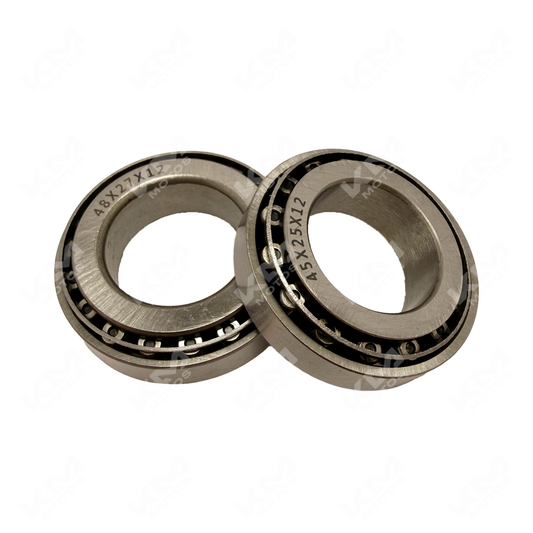 Cunas de la marca KM Motos para GN125H y GN125F, modelo LS02, en color negro con detalles de montaje y componentes visibles
