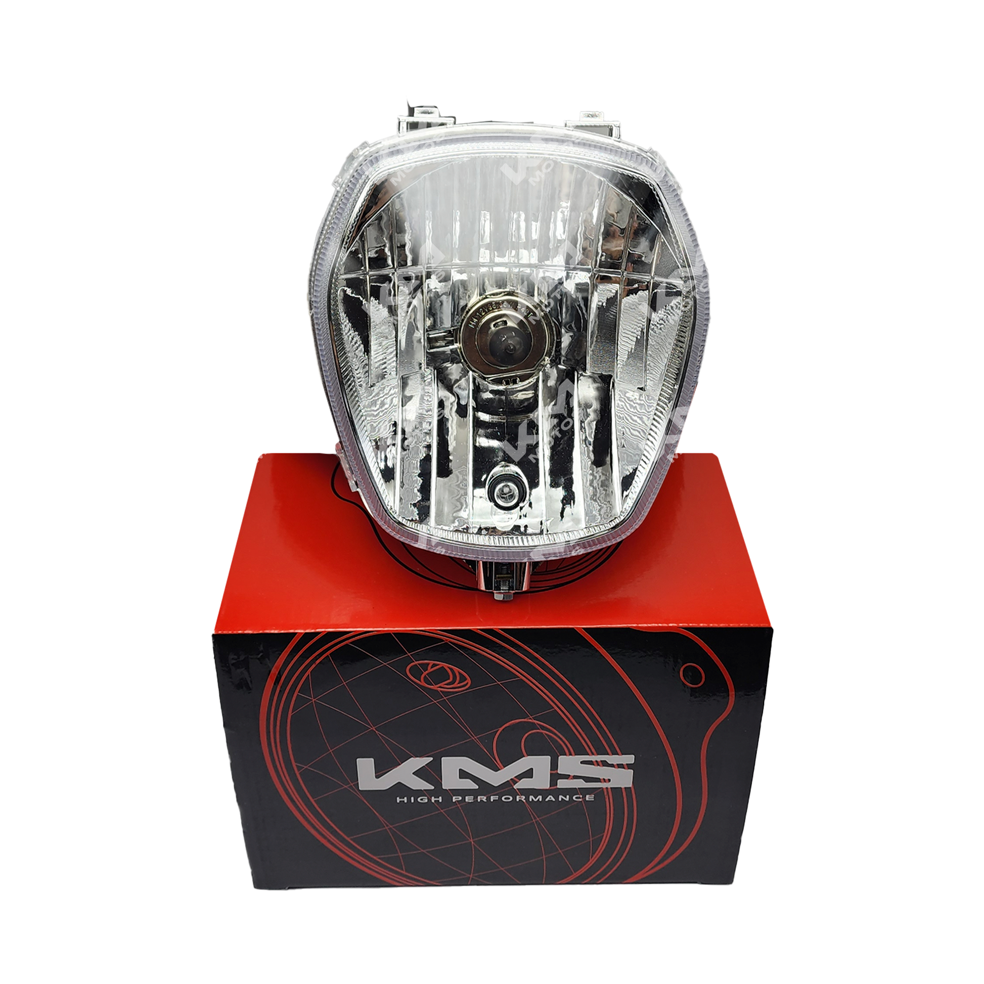 Imagen de un kit completo NAVI 110CC de KMS, incluye componentes y accesorios para motocicleta.