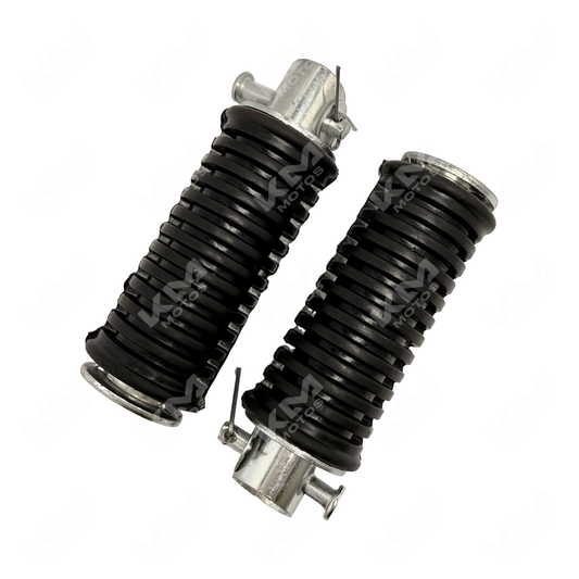 Estribos traseros para motocicleta Navi 110cc de KM Motos, accesorios de seguridad y soporte para la moto.