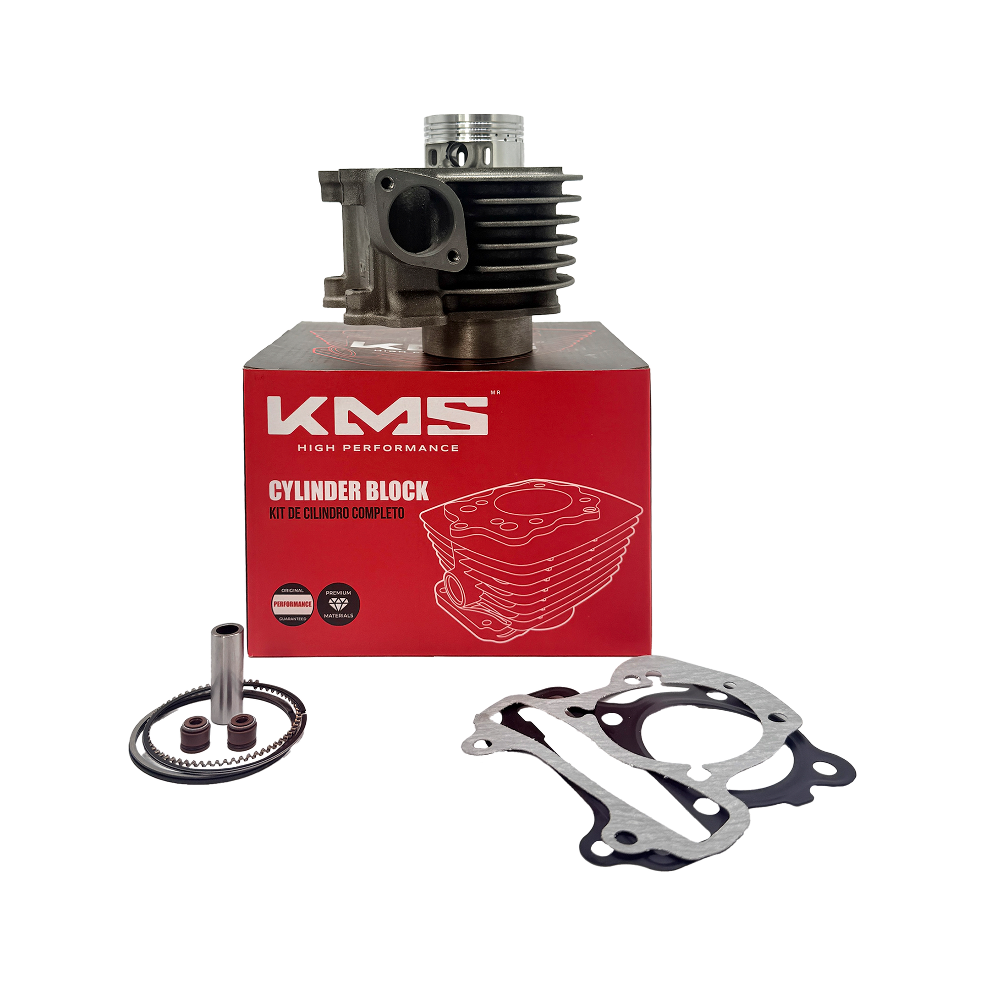 Cilindro de motor de cadena KMS para Honda Navi 110cc, componente de repuesto duradero y de alta calidad