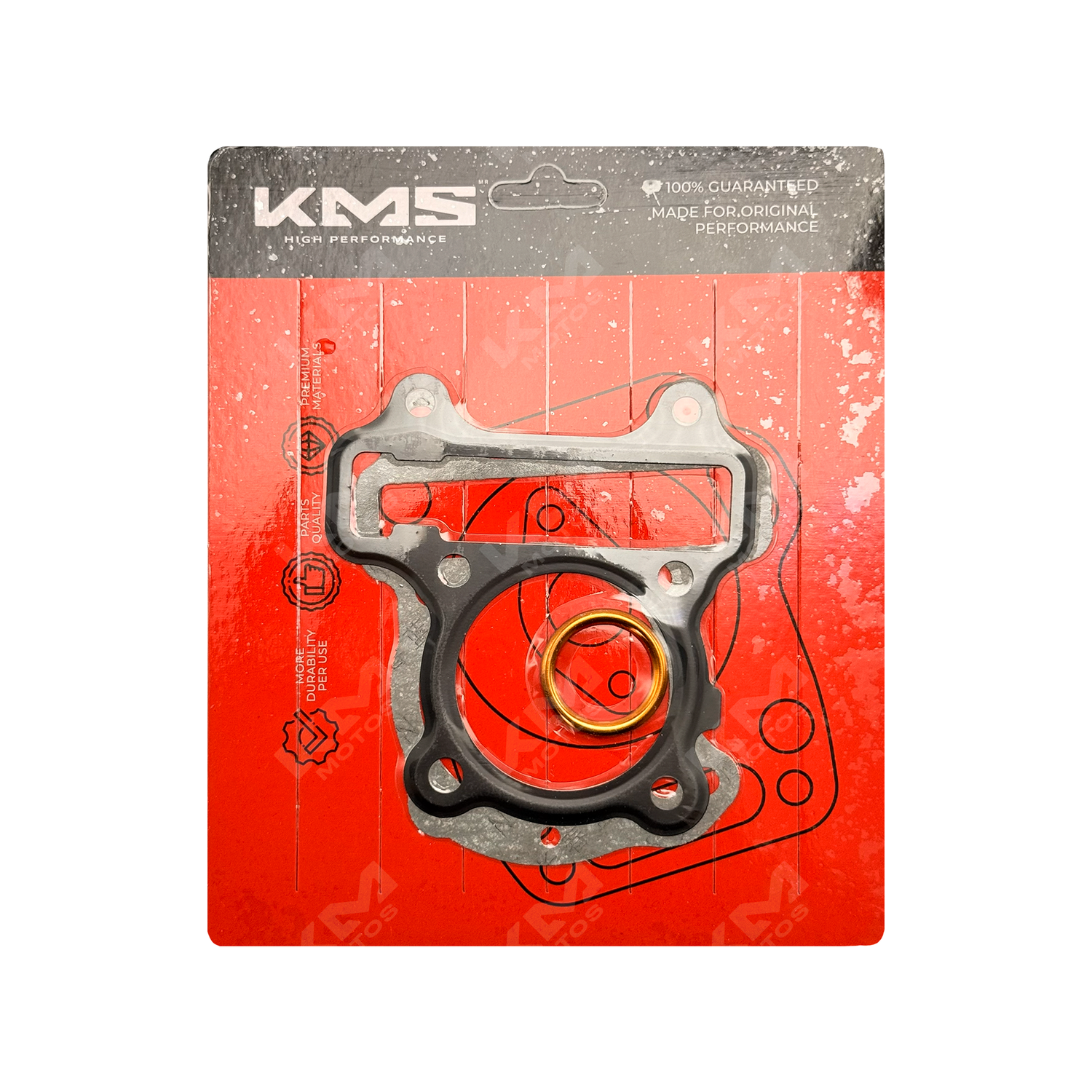 Empaque de medio kit de empaques KMS para Navi 110 KMS, componentes visibles en la imagen, ideal para mantenimiento y reparación
