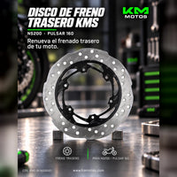 DISCO DE FRENO TRASERO NS200/PULSAR 160 KMS