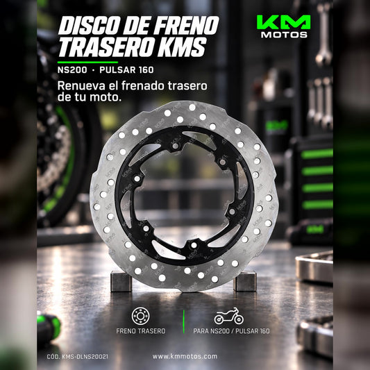 DISCO DE FRENO TRASERO NS200/PULSAR 160 KMS — KMS-DLNS20021 | KM Motos