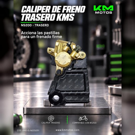 CALIPER DE FRENO TRASERO (MORDAZA) NS200 KMS — KMS-DLNS20051 | KM Motos