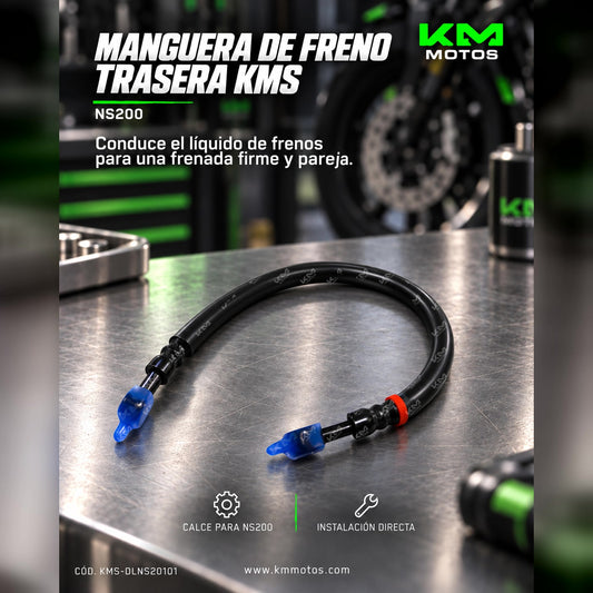 MANGUERA DE FRENO TRASERA NS200 KMS — KMS-DLNS20101 | KM Motos