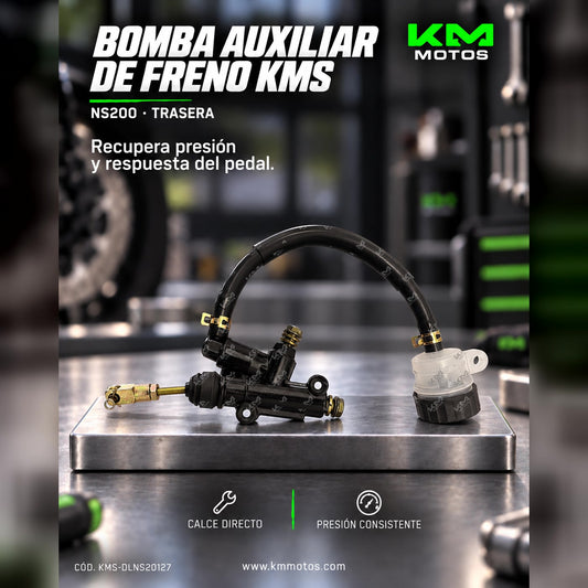 BOMBA DE FRENO AUXILIAR TRASERA NS200 KMS — KMS-DLNS20127 | KM Motos